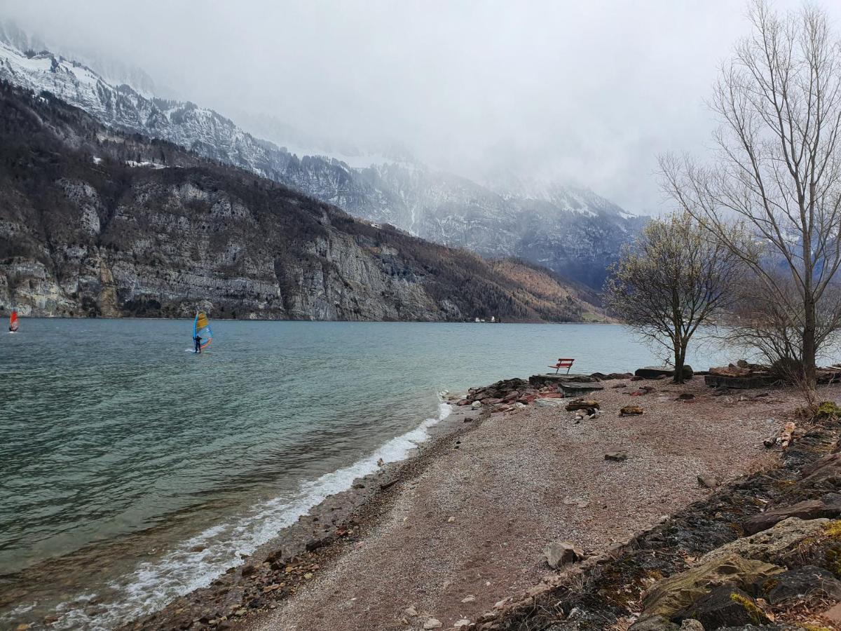 Luxurioeses Galerie-Penthouse Direkt Am Walensee Unterterzen Zewnętrze zdjęcie